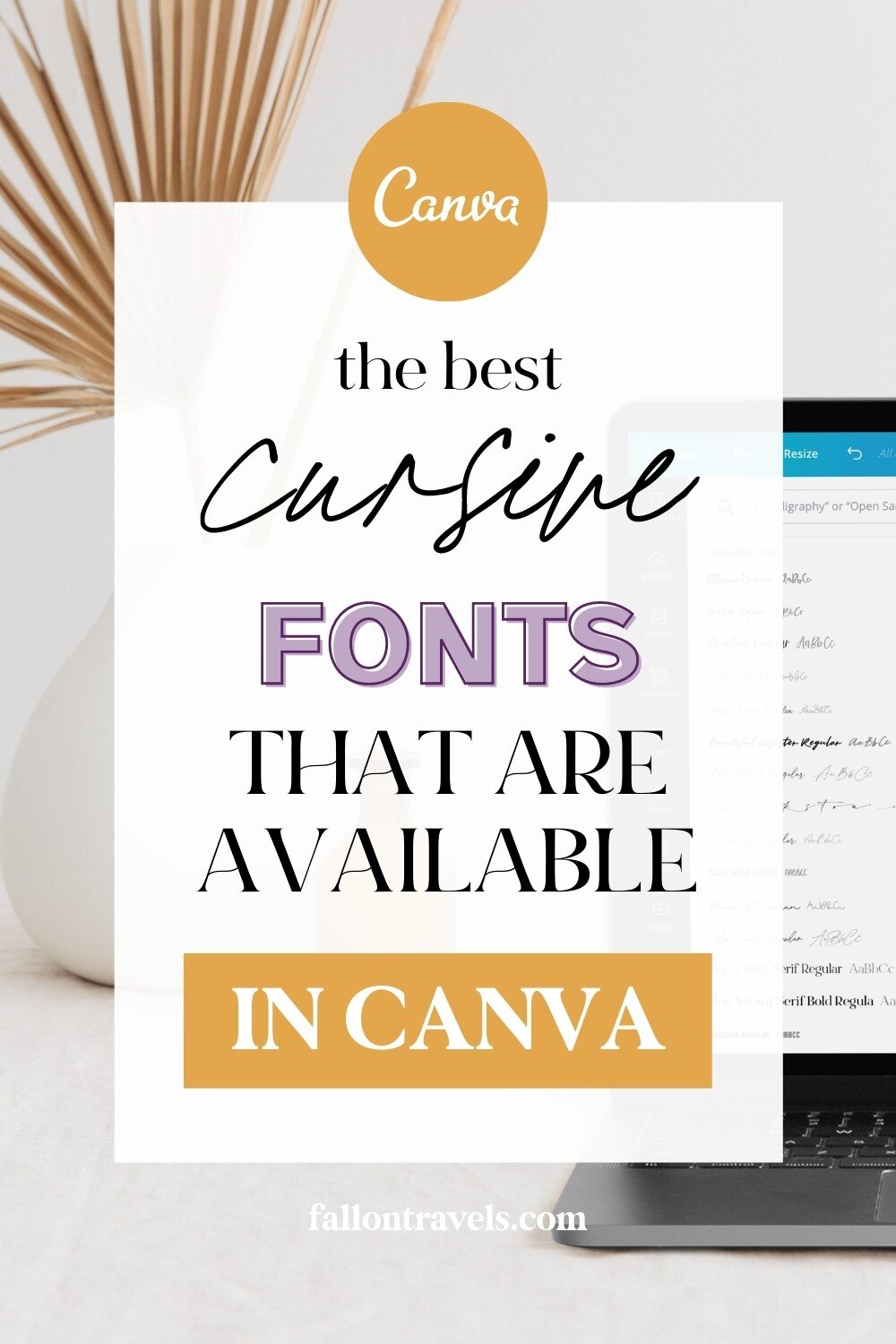 Canva Script Fonts: The Best Script Fonts in Canva - Blogging Guide