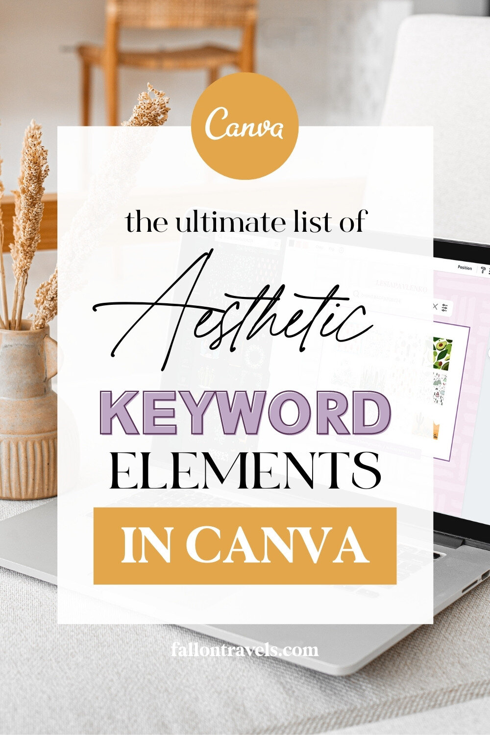 Canva Elements Keywords List