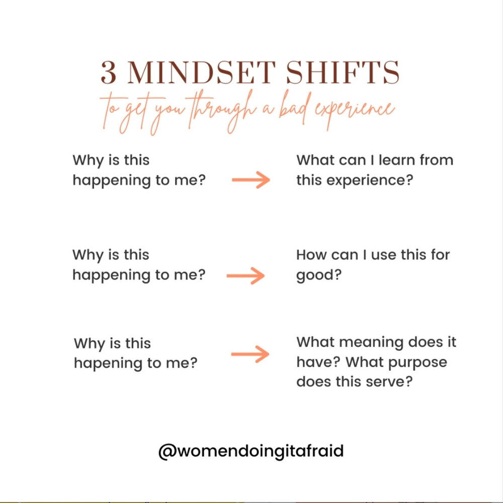 Instagram Graphic Examples for Mindset Shift Social Post