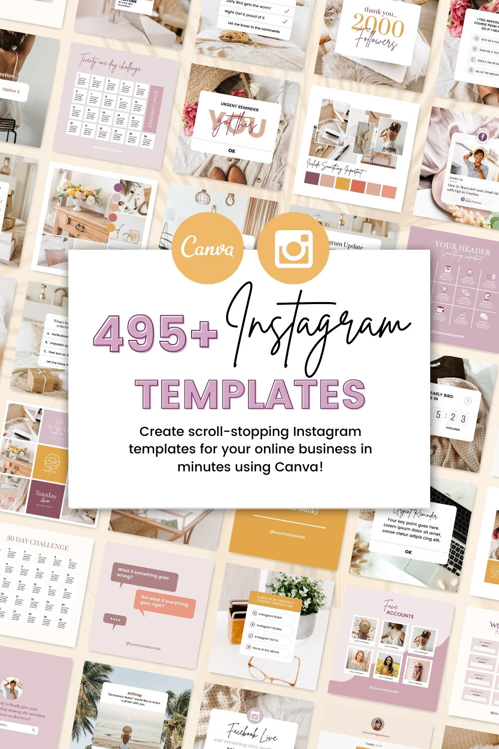 Canva Engagement Templates for Instagram Graphics | Fallon Travels