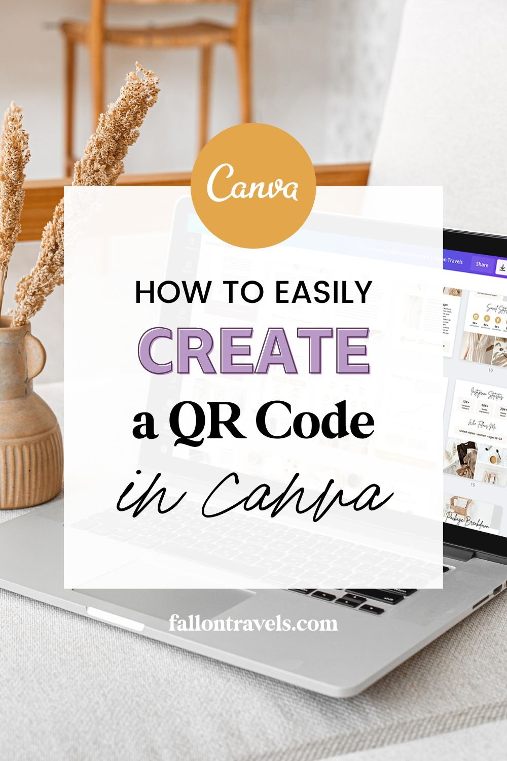 How to Create a QR Code in Canva | Fallon Travels