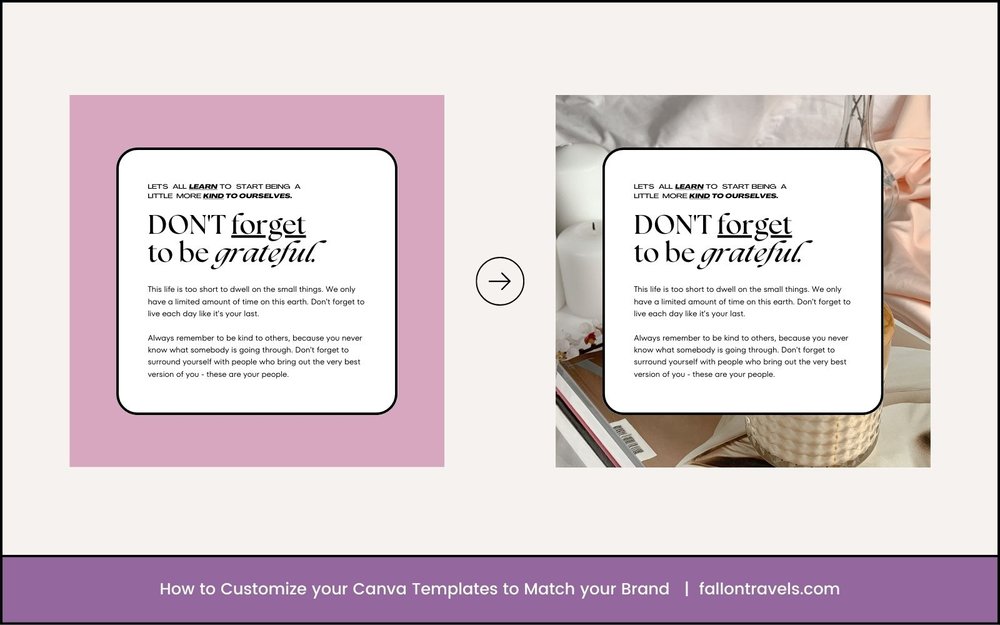 How to Customize Canva Templates to Match Your Brand | Fallon Travels