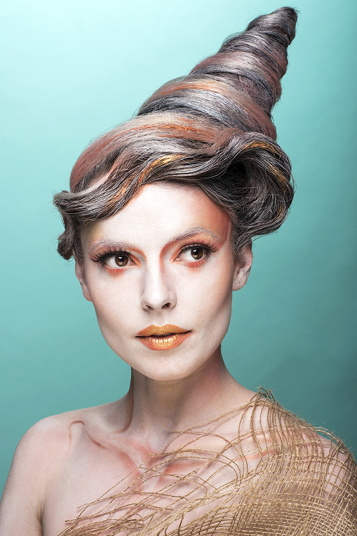 Avantgarde Shell hair and makeup airbrush by Agne Skaringa.jpg