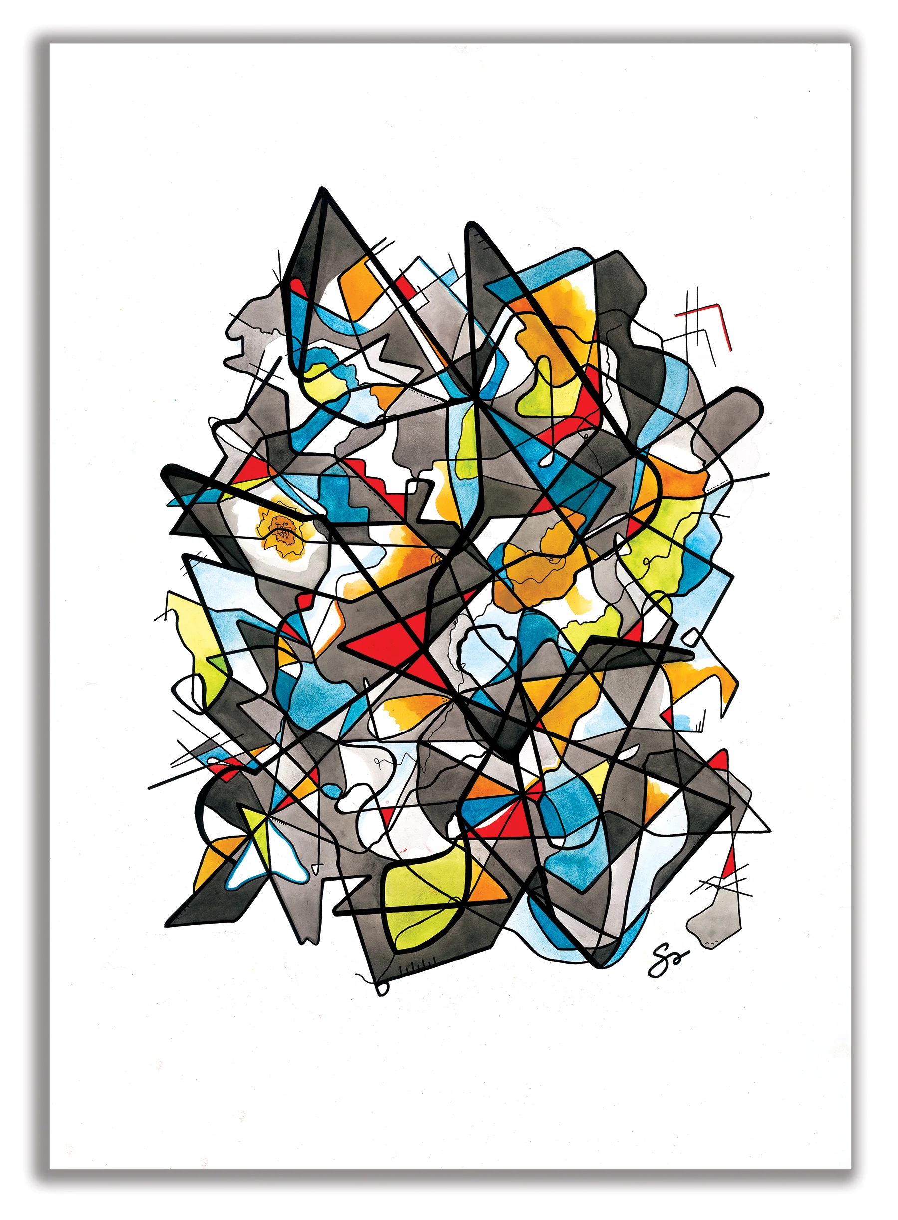 CONFLUENCE OF THOUGHT ARTSLANDIA SERIES 2014 / 2015 Artslandia Cover Inspired by Music, Dance and Theater 40” x 29” / Watercolor + Ink