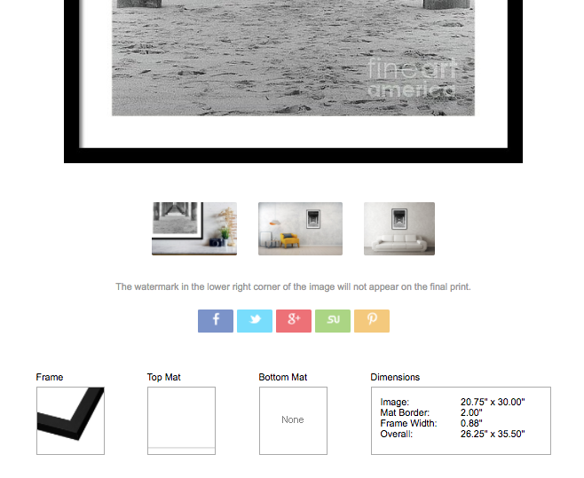 framed photo previews
