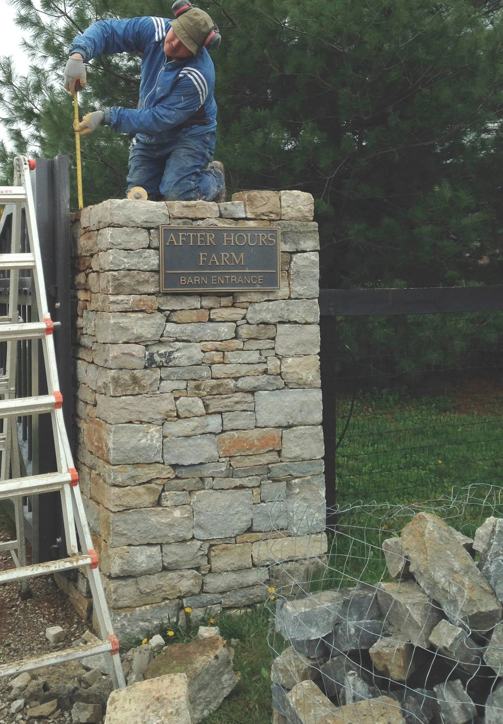 Bedrock site visit and design consultation in Moreland Hills, Ohio
