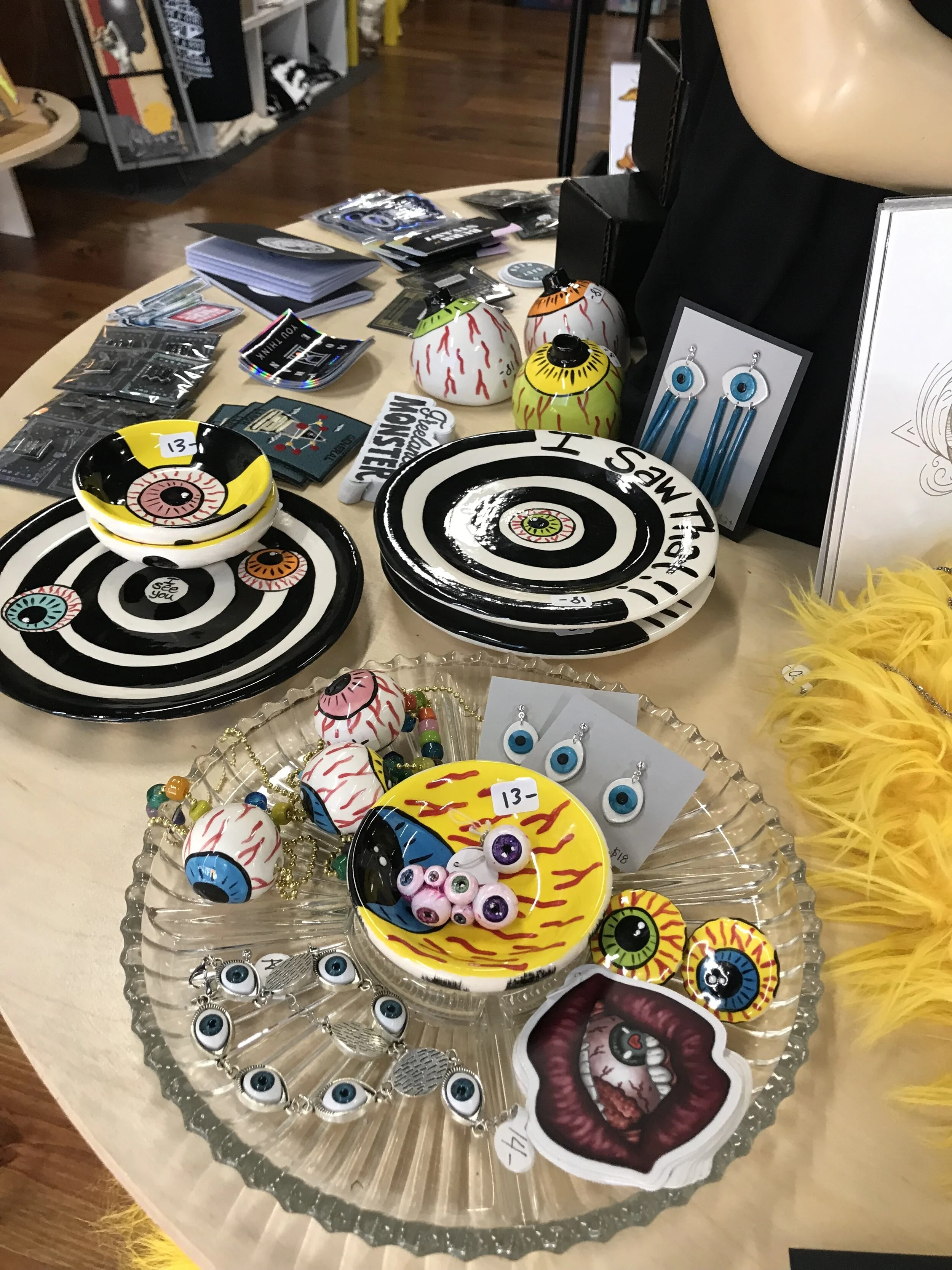 Eye See You, collected eyeball wares, Monster Market 2019