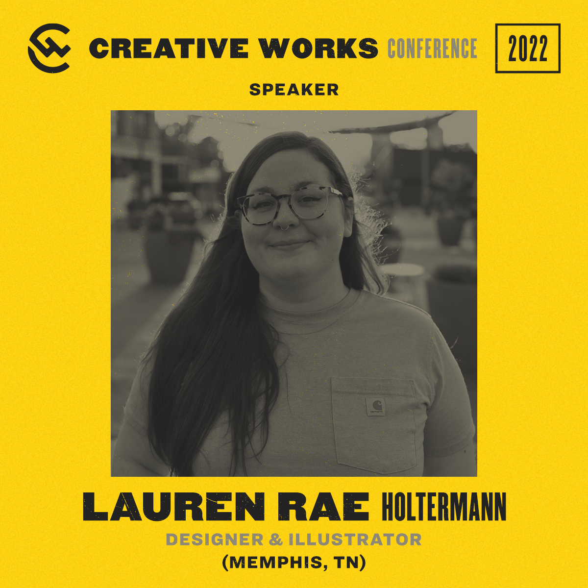 Holtermonster speaking at Creative Works Conference