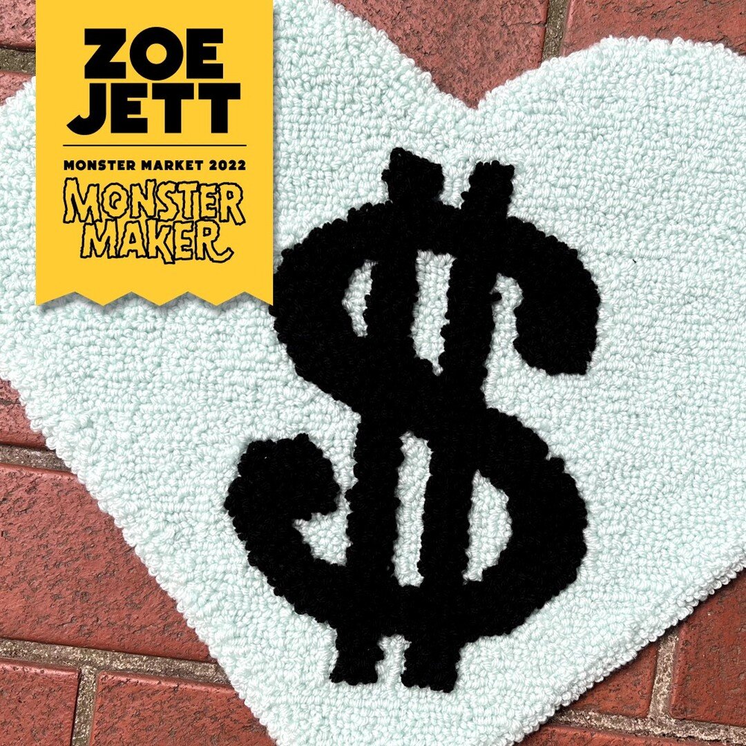 ✨Maker Spotlight: Zoe Jett✨ Zoe is a super talented textile artist from Memphis by way of Little Rock, AR! Her work ranges from tufted rugs with bold graphic patterns, to her line of unique pillows, to embroidered wall art pieces! Fun fact&mdash; Zoe