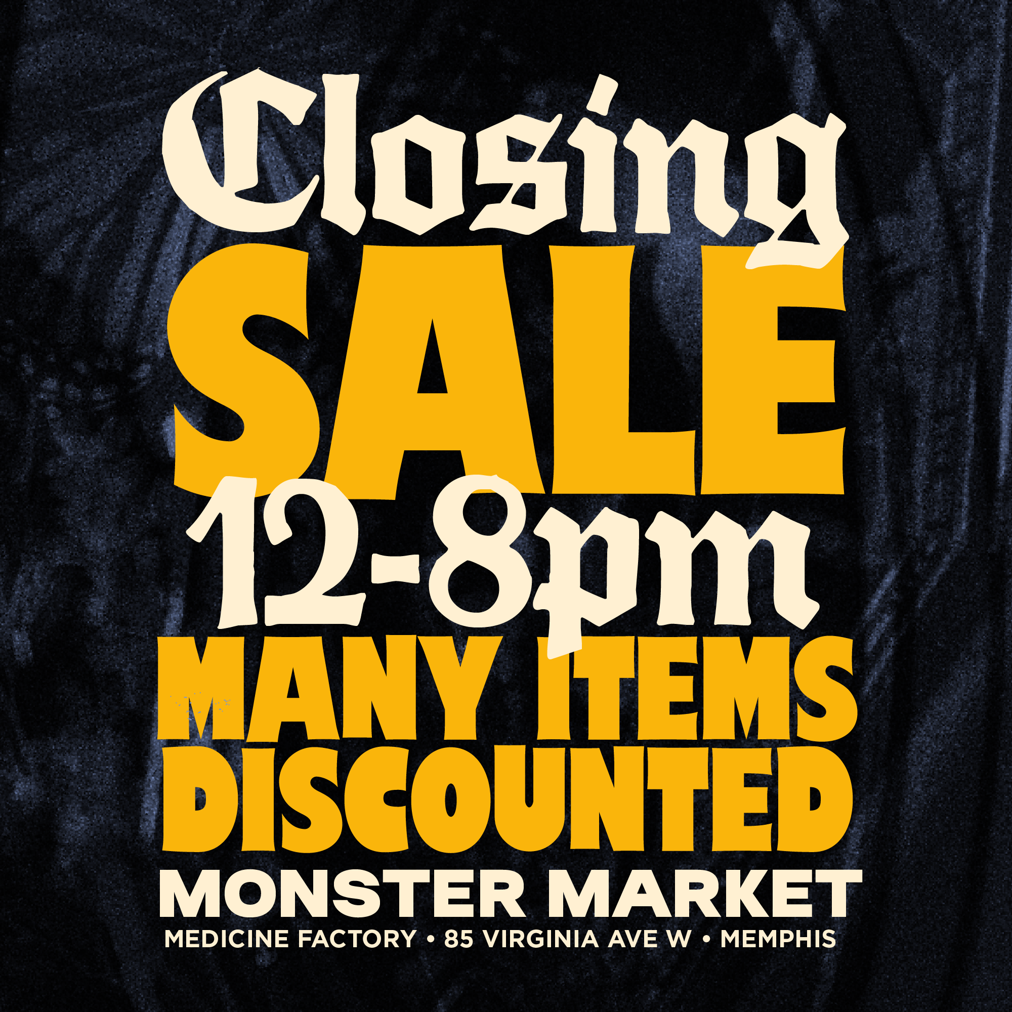 Closing Day Sale!