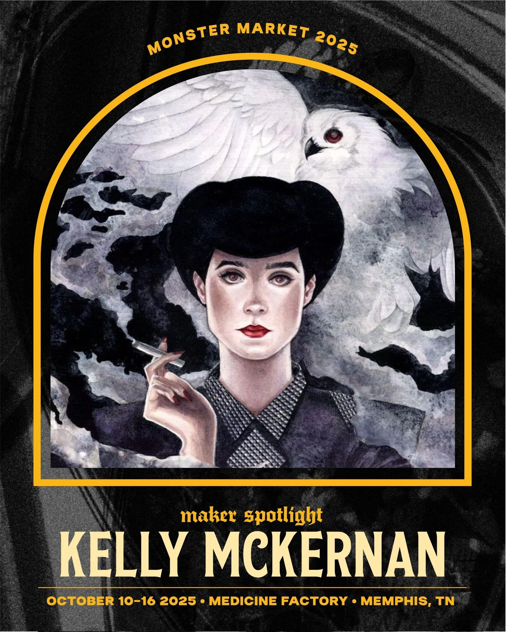 ✨Maker Spotlight: Kelly McKernan✨ Monster Market welcomes Independent fine artist and illustrator Kelly McKernan! Outside of their fine art watercolor paintings, Kelly has worked with Evanescence on a graphic novel anthology, and Heavy Metal Magazine