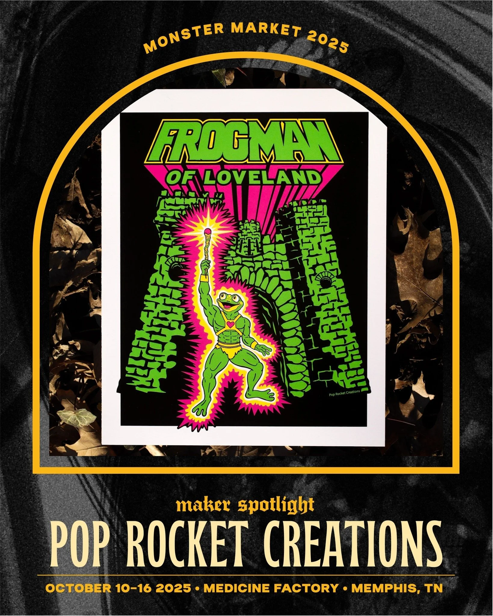 ✨Maker Spotlight: Pop Rocket Creations✨ Dynamic Designers of Kitschy Collectibles, Pop Rocket are Melissa and Kyle Sliney of Cincinnati, OH! Creating shirts, digital prints, enamel pins, keychains, patches, stickers and more inspired by monsters, sci