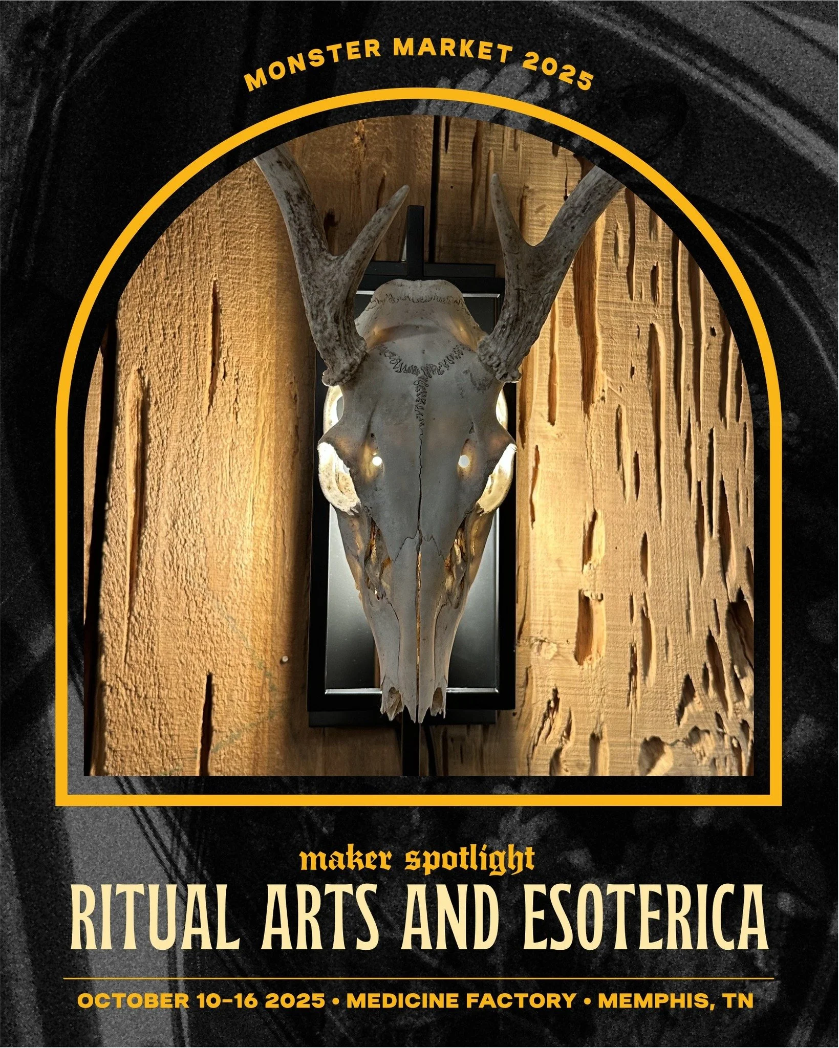 ✨Maker Spotlight: Ritual Arts and Esoterica✨ Mixed media and collage artist Jac Janus is back! Seek out her unique Lamps, terrariums, and hand cut collages this October&mdash;

✨ONLY AT MONSTER MARKET!
A freaky pop-up for weirdos like you&mdash; 
ftg