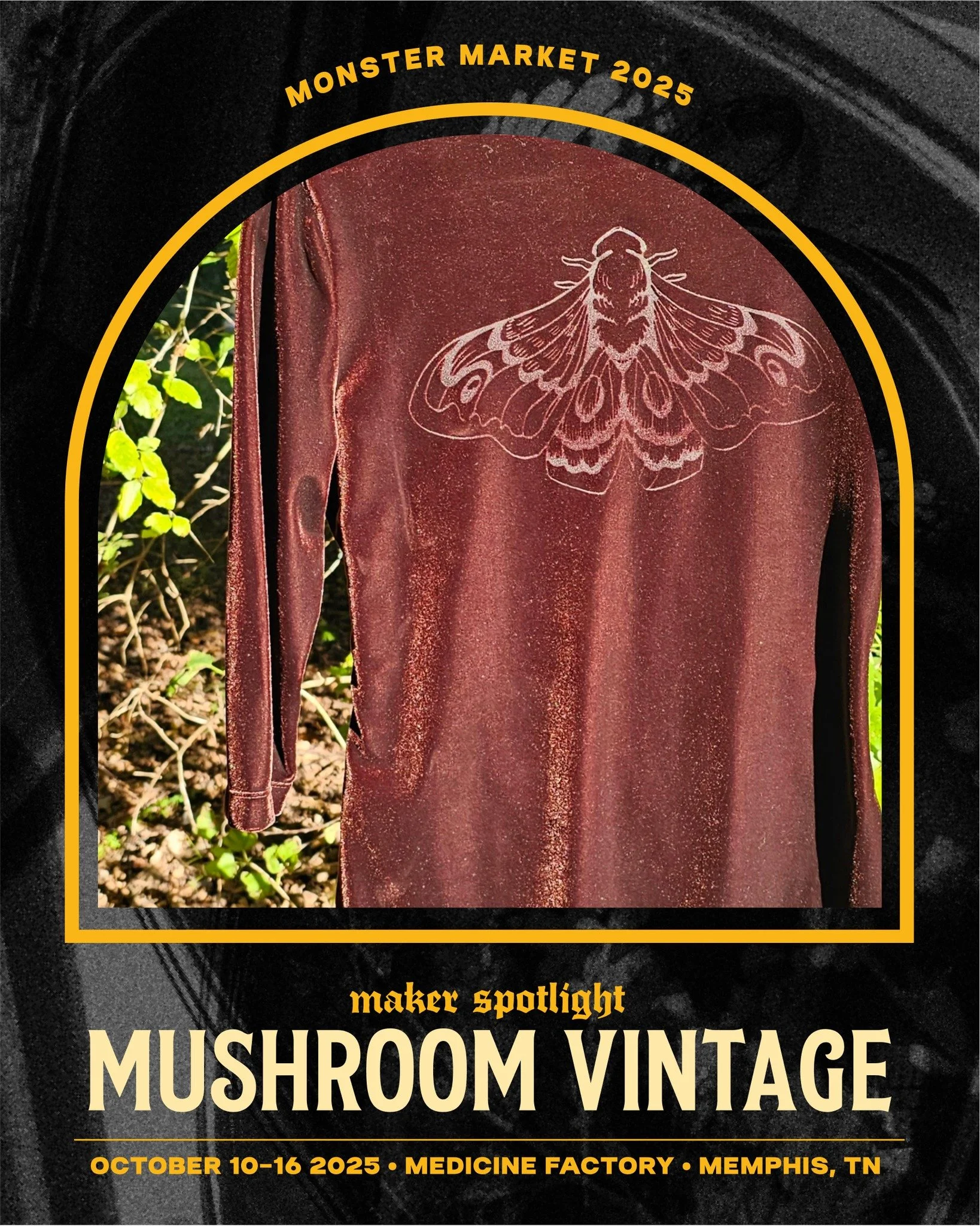 ✨Maker/Staff Spotlight: Mushroom Vintage!✨ Multimedia Reagan Crow creates one-of-a-kind clothing pieces touched individually with dyes, bleach, embellishments, and secret velvet processes! What comes out are unique pieces that are equal parts dreamy