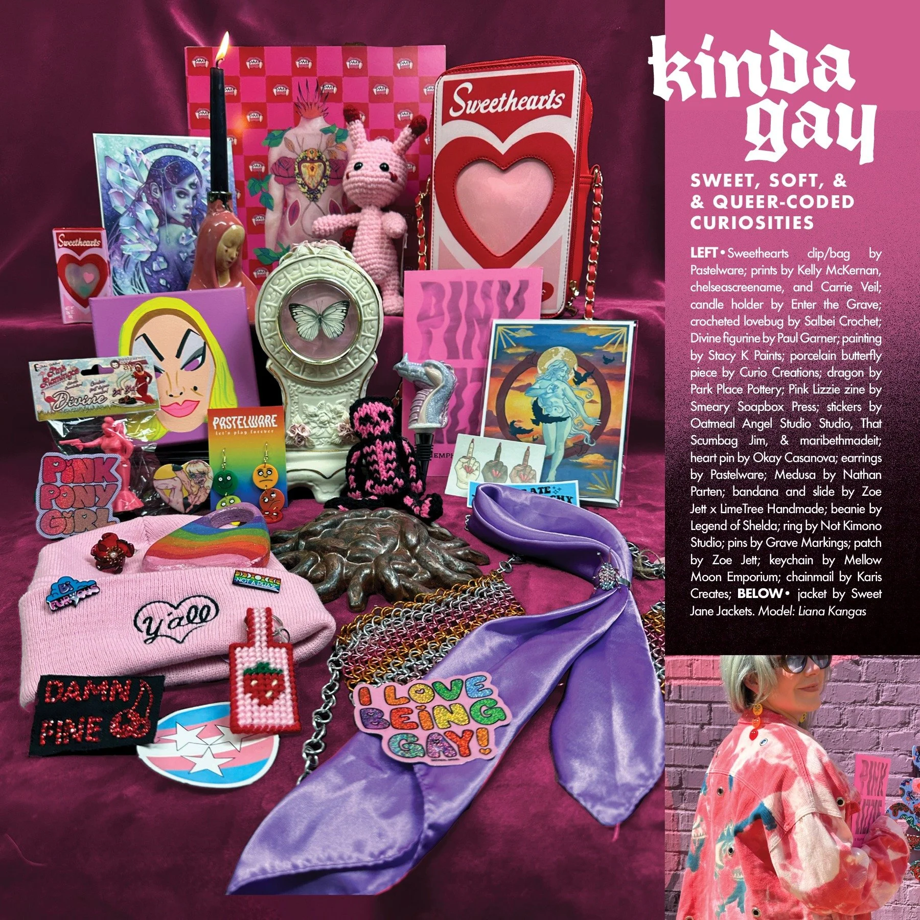 LURK THE LOOKBOOK✨ Queer-coded, femme, campy, flamboyant, bright, sweet, and sassy! This collection lives on a spectrum, celebrating the soft to the fierce.
We close TONIGHT! Come on out and shop, y'all.