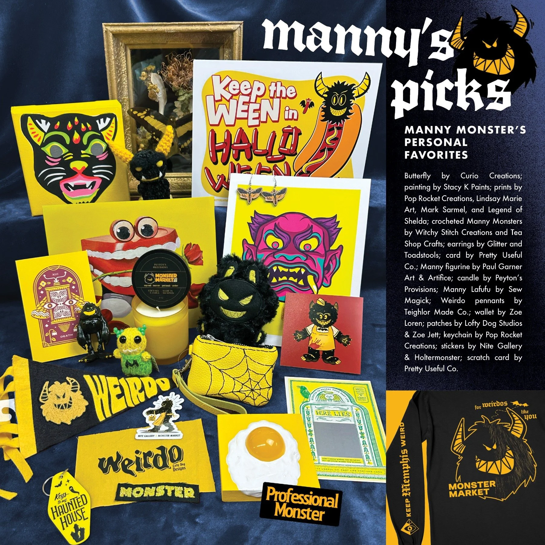 LURK THE LOOKBOOK✨ We told Manny Monster not to play favorites, but you try enforcing rules on a man-eating monster. 😅 We're sensing a theme here, too... 💛
Shop Manny's picks and the rest of the 2025 collection TODAY before we close up for the sea