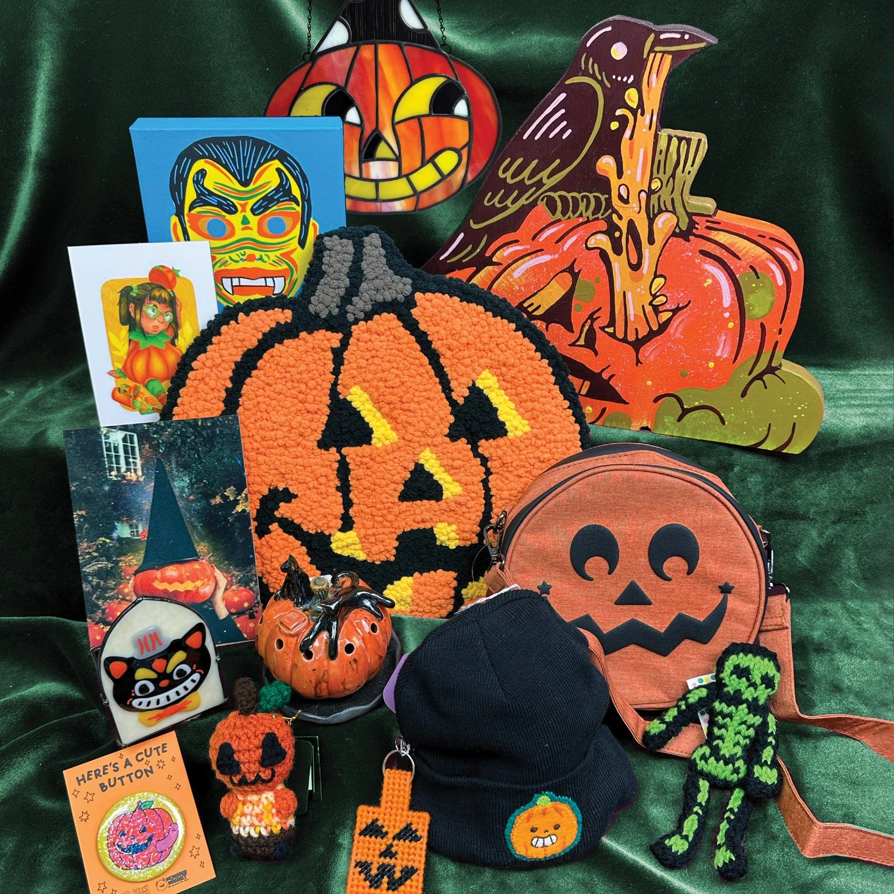 LURK THE LOOKBOOK✨ Tis the reason for the season! All hail HALLOWEEN! Packed with jack-o-lanterns, spooky costumes, weird masks, and lil creatures, our Halloween collection is packed with all of the fun of the spooky season!