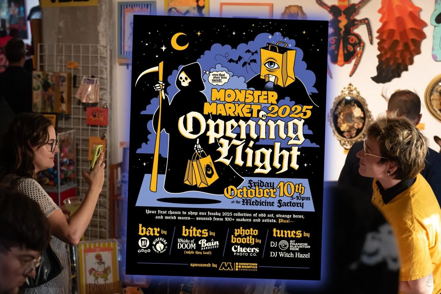 Looking back at our Monster Market 2025 Opening Night Party!✨ Were you there? 👀 You can creep the full photo album on our site and see if we caught you lurkin&rsquo;! 

📸 shots by @chuckfordphoto