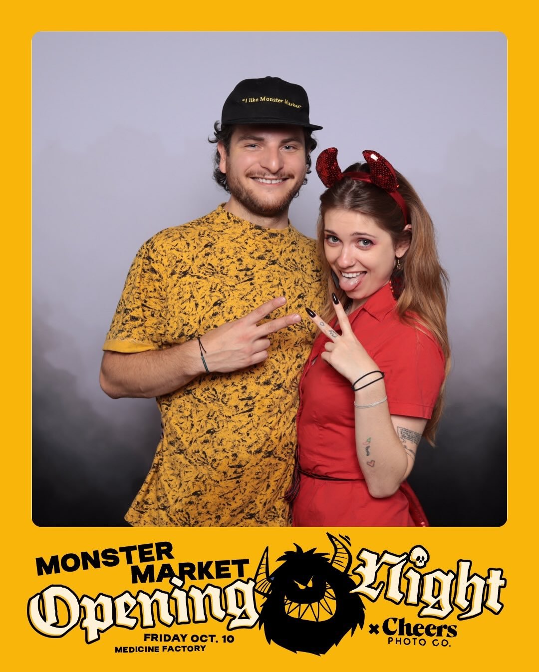 Turning our beady yellow eyes back on Opening Night at Monster Market 2025! 🥹 Photo booth by our pals Cheers Photo Co&mdash; Monstrous vibes by YOU! 📸@cheersphotoco 

Relive this season&rsquo;s fun✨&mdash; lurk the Monster Market website to see pre