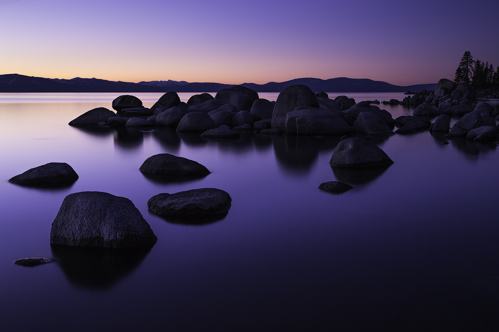 Twilight at Zephyr Cove, Lake Tahoe
