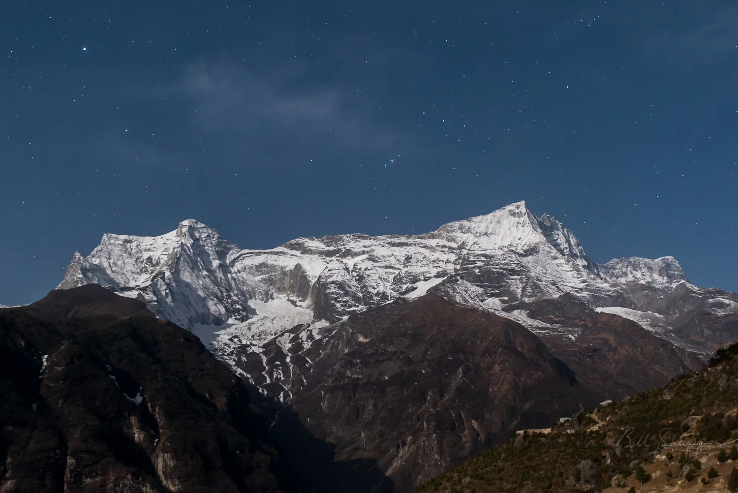 Kongde Ri in the Moonlight