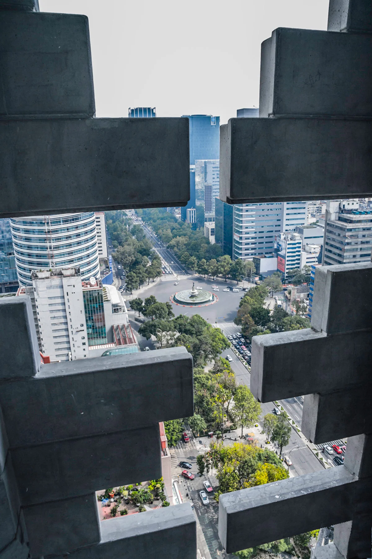 View from Torre Reforma to street below. Image: Torre Reforma
