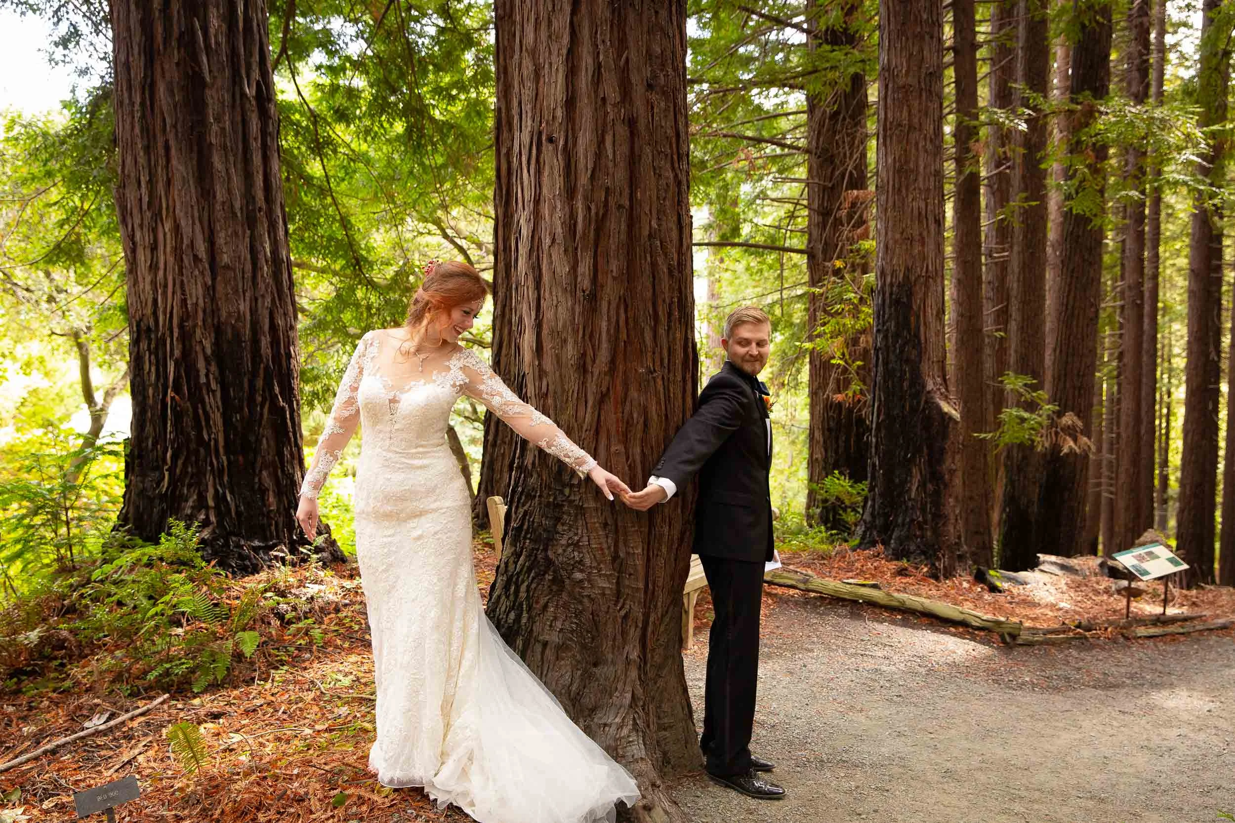 Berkeley Botanical Garden Wedding Ceremony in the Redwood Grove Ceremony and SF Bay Wedding Cruise Reception-21.jpg