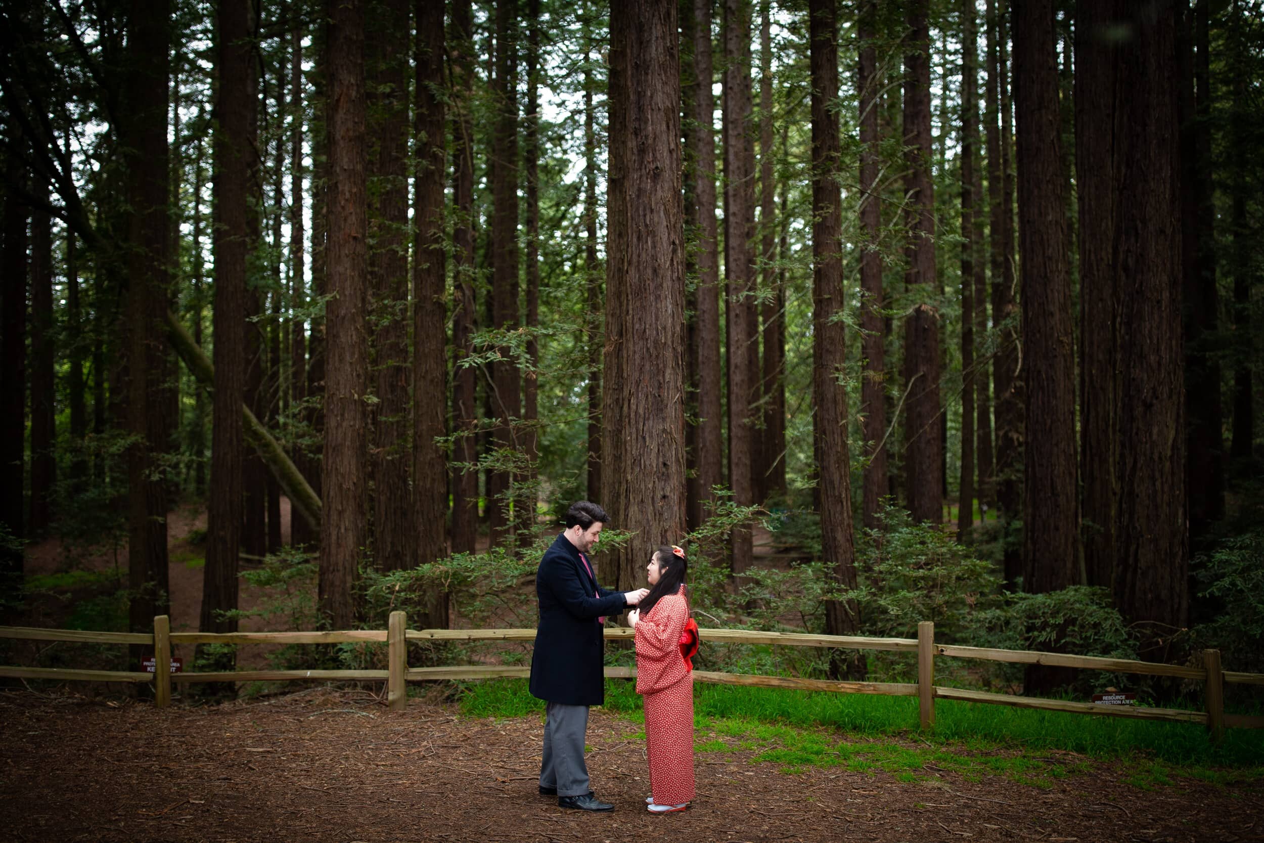 Kimono dress redwoods engagement photos-01.jpg