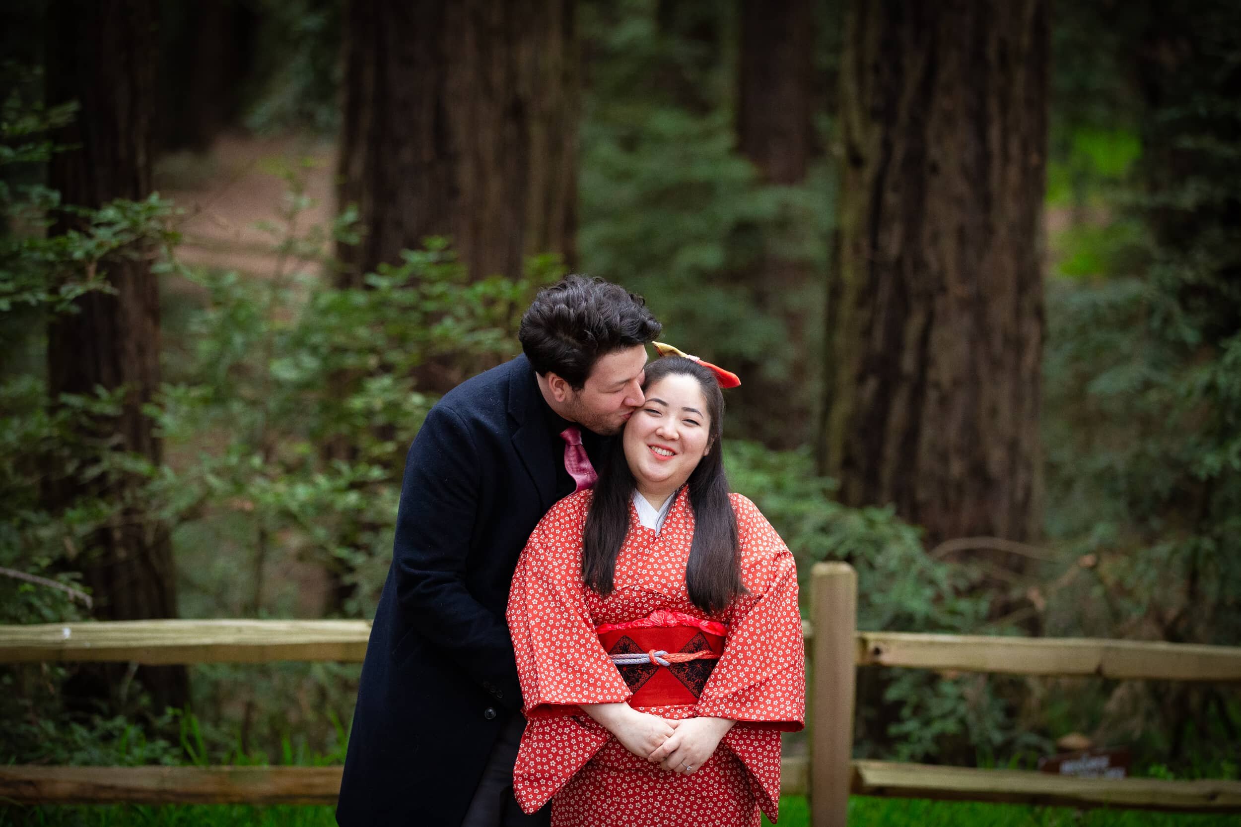 Kimono dress redwoods engagement photos-04.jpg