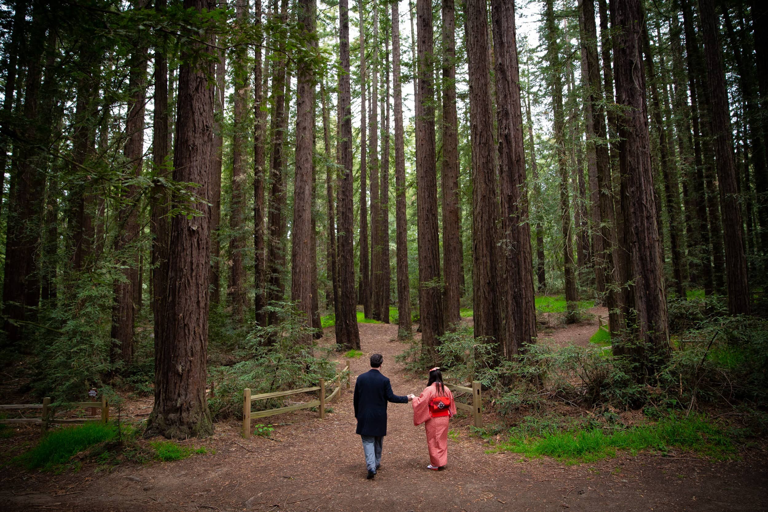 Kimono dress redwoods engagement photos-05.jpg