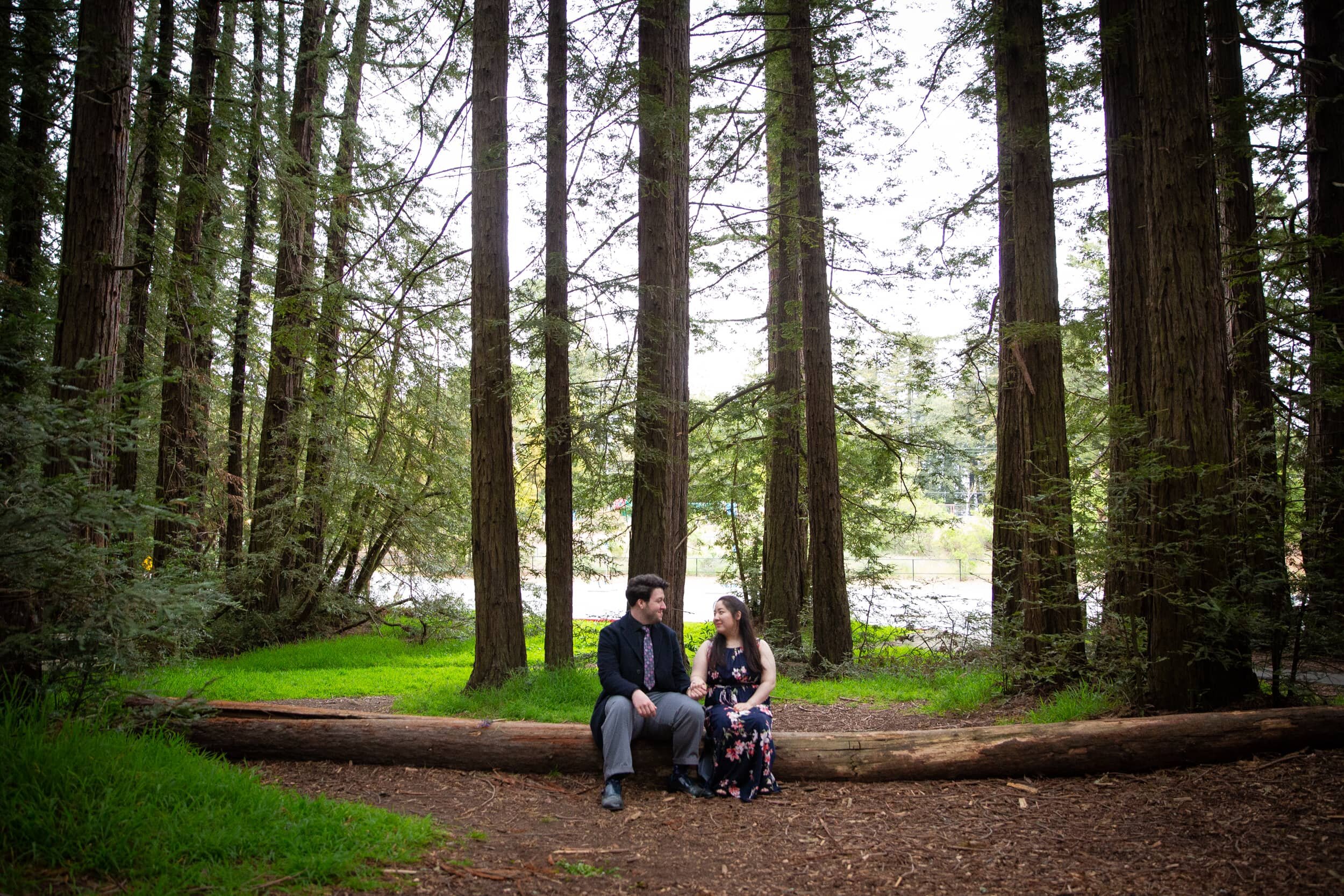 Kimono dress redwoods engagement photos-13.jpg