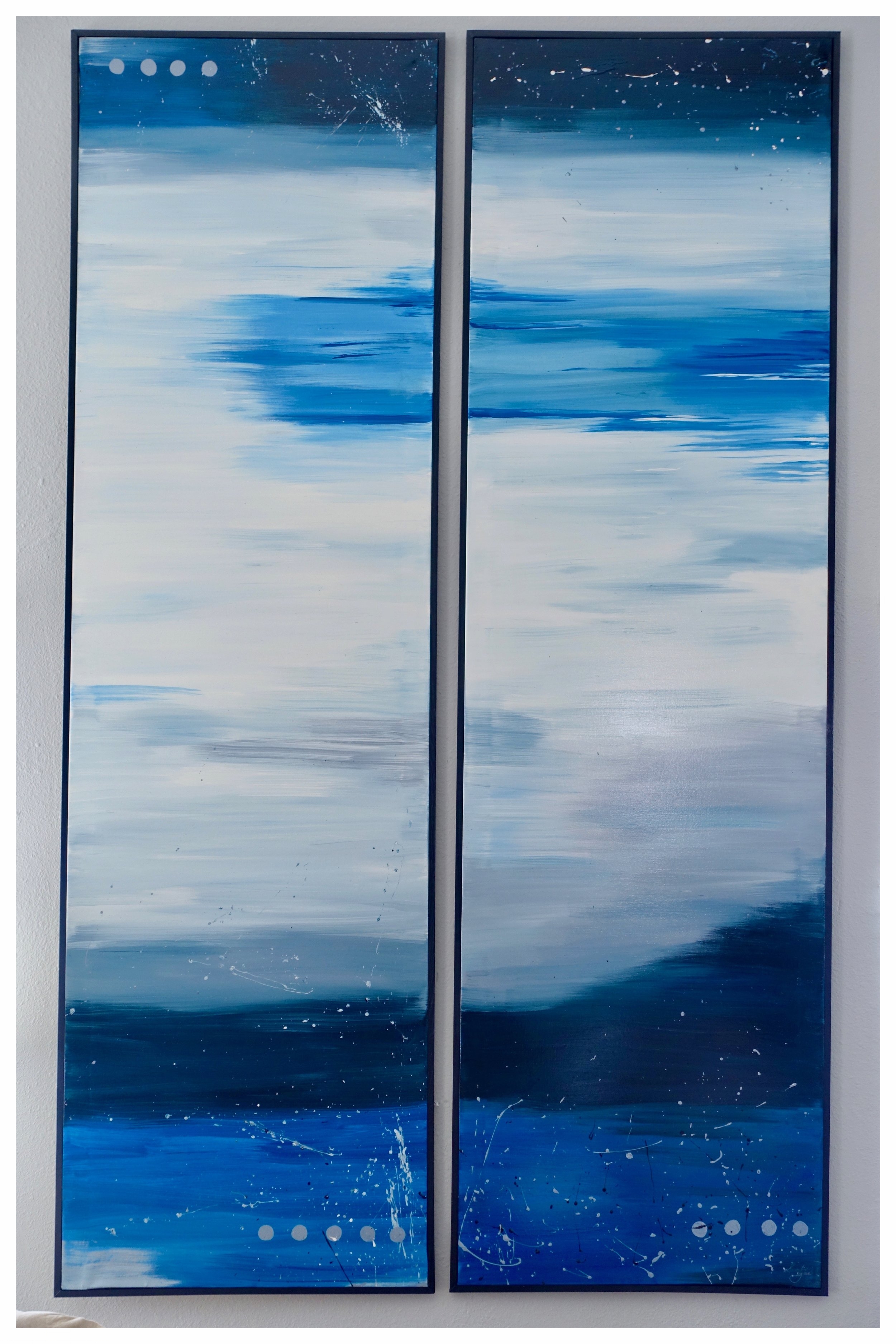 Tall Blue Abstract