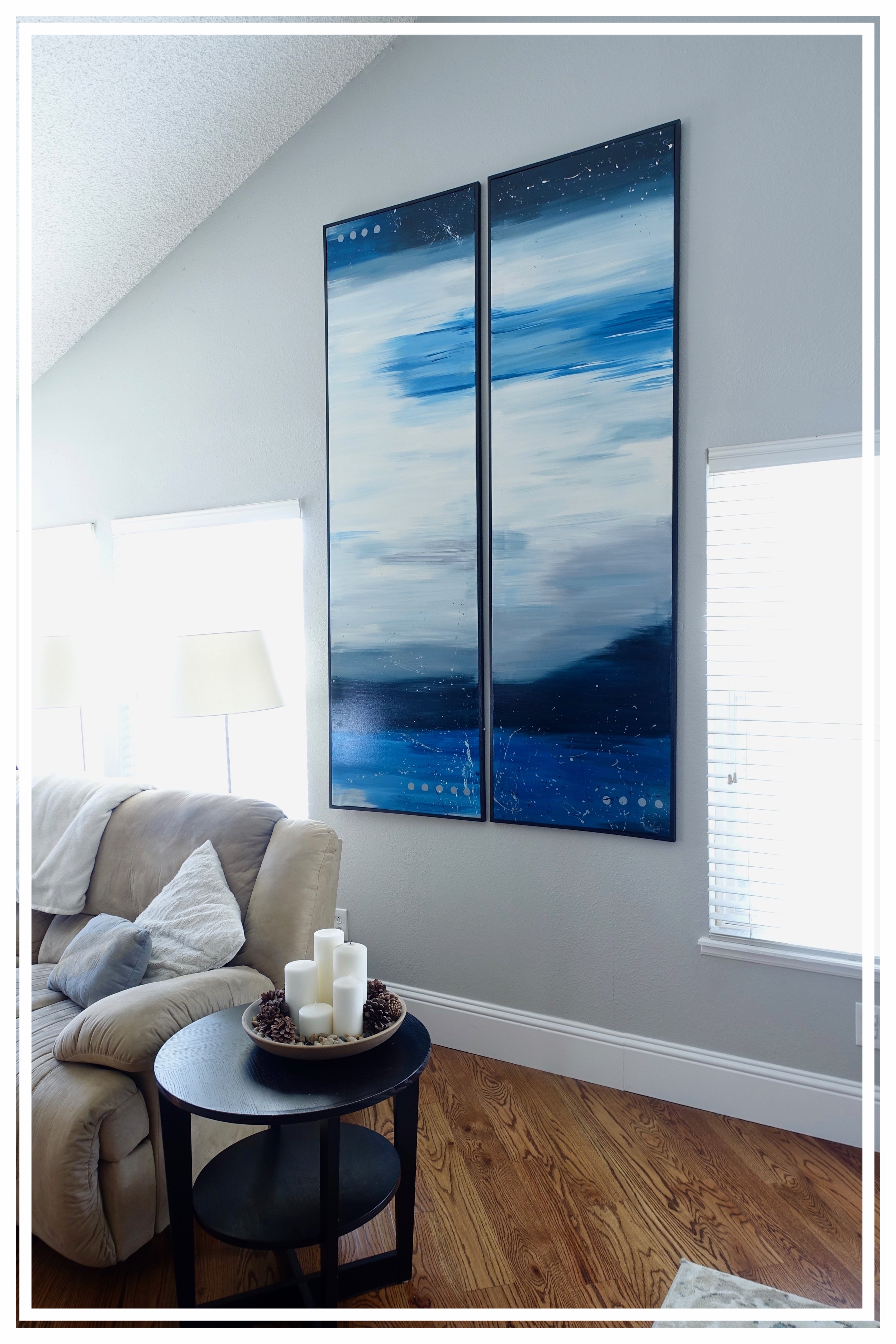 Tall Blue Abstract