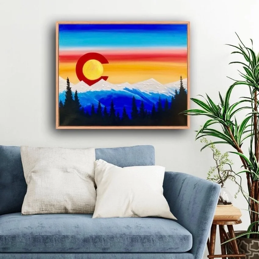 Colorado Sunset painting
