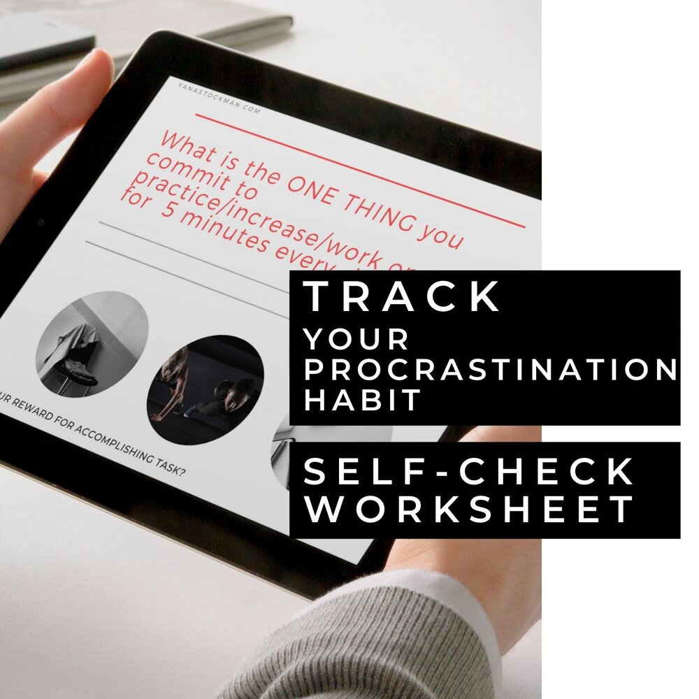 Track your Procrastination habit. Self-check worksheet