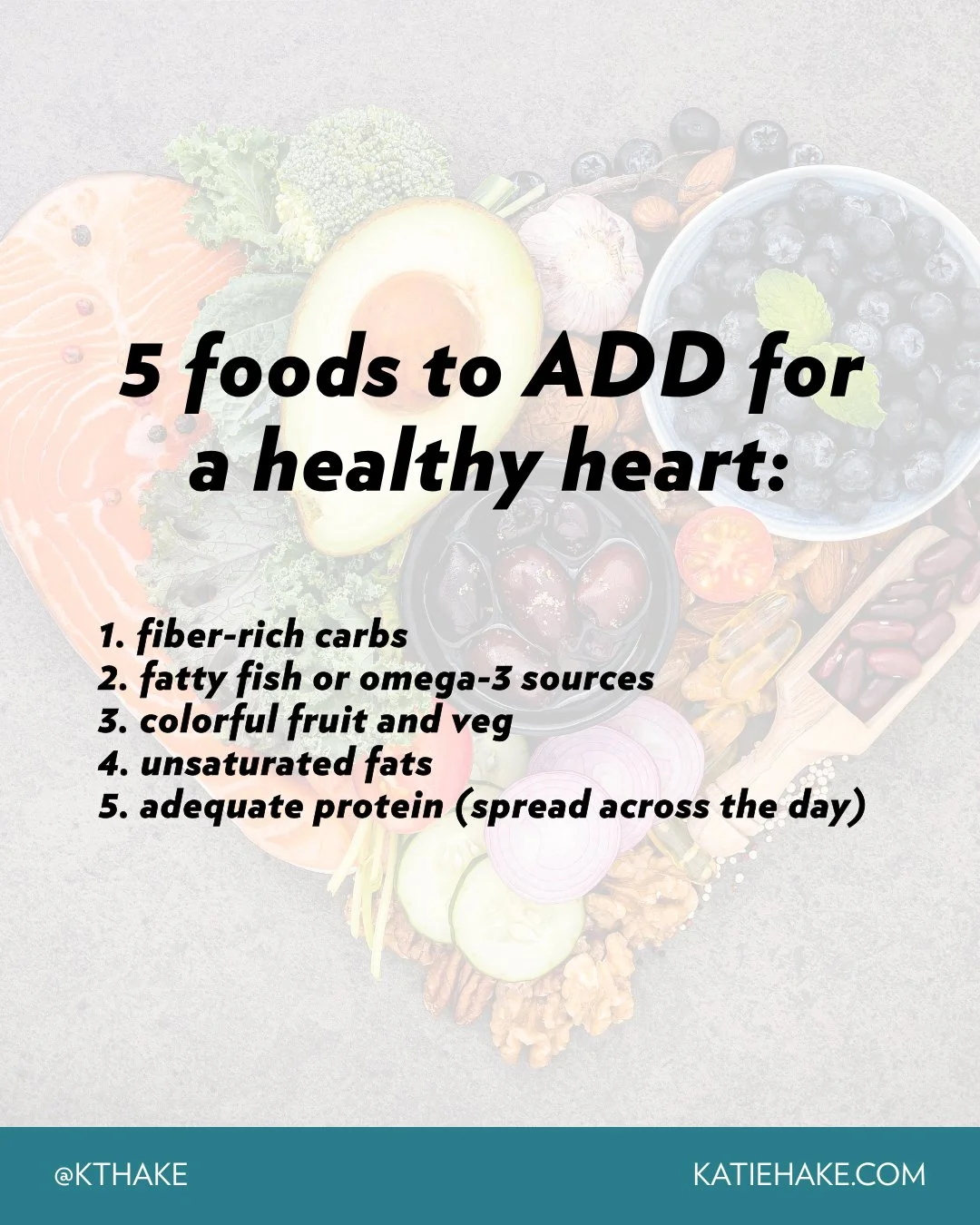 Heart health isn&rsquo;t built by fear-based food rules or cutting everything you enjoy.

It&rsquo;s built by:
&bull; fiber for cholesterol metabolism (oats, beans, lentils, whole grains)
&bull; enough carbs to regulate blood sugar and stress
&bull; 