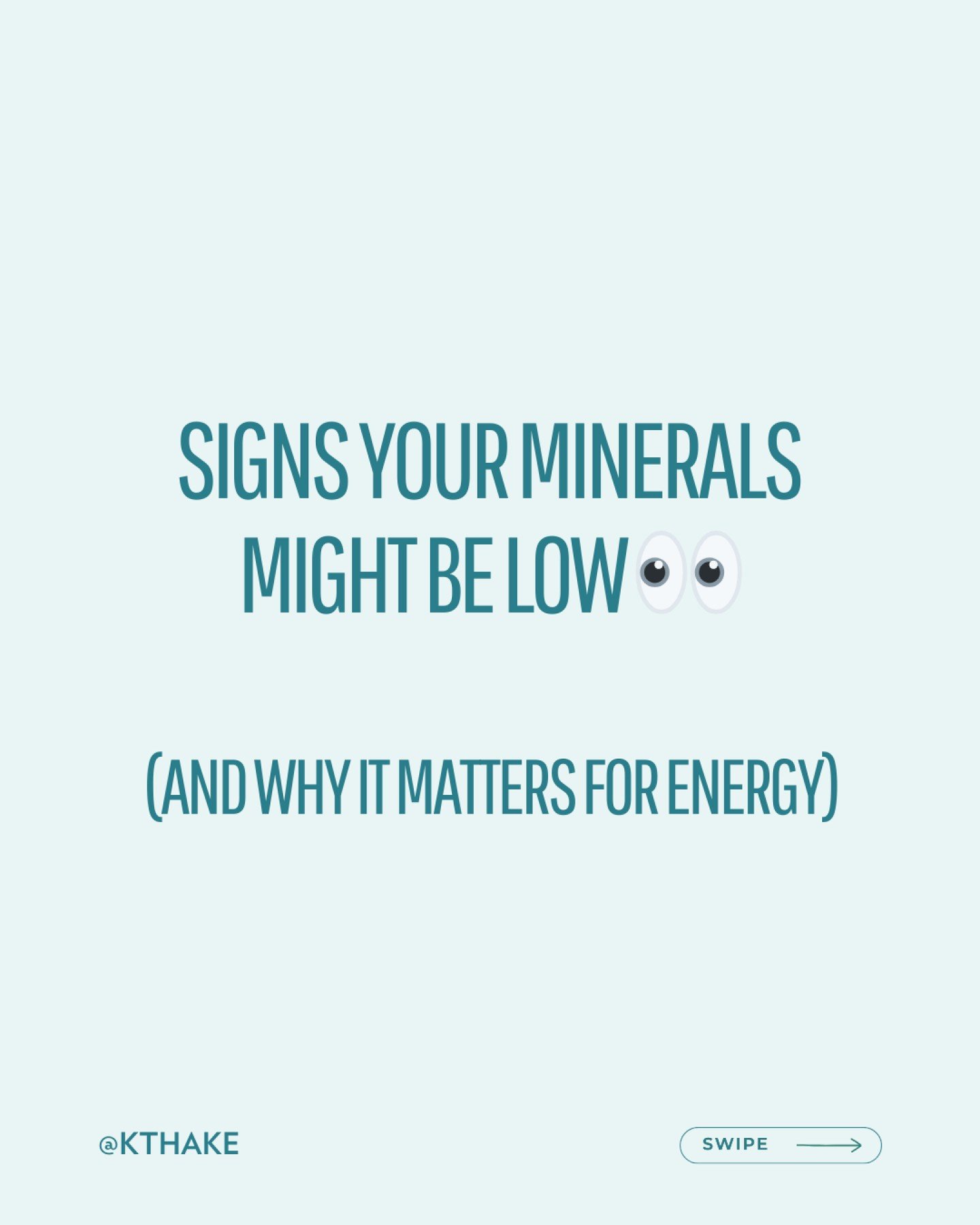 Minerals don&rsquo;t get much attention, yet they play a HUGE role in how your body manages stress, energy, and recovery.

When life is busy, intake is inconsistent, or stress is high, mineral needs can increase, and symptoms often show up quietly at