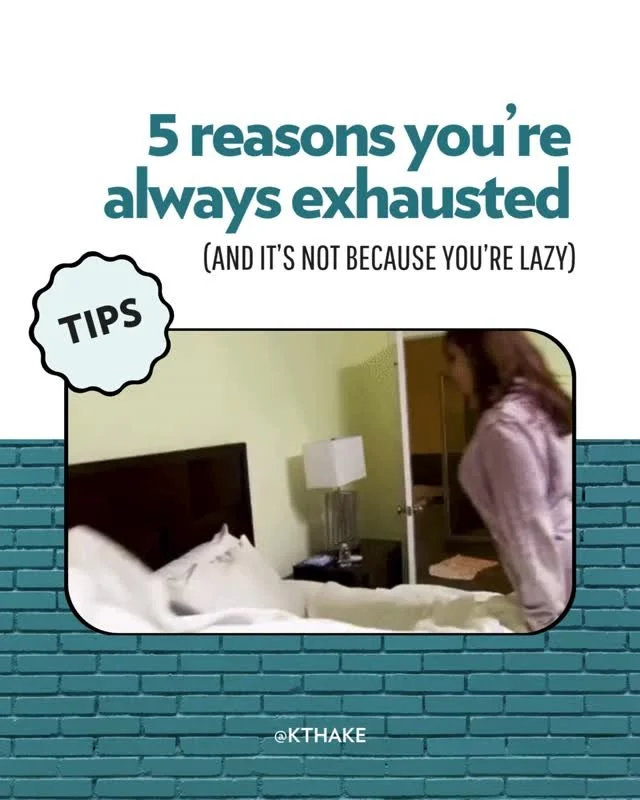 Raise your hand if you've chalked your exhaustion up to stress, getting older, or just needing to get an iced coffee and 'LOCK IN' 🙋&zwj;♀️ Same. 

But what if your body is literally just missing something?

Not motivation.
Not discipline. 
Actual f