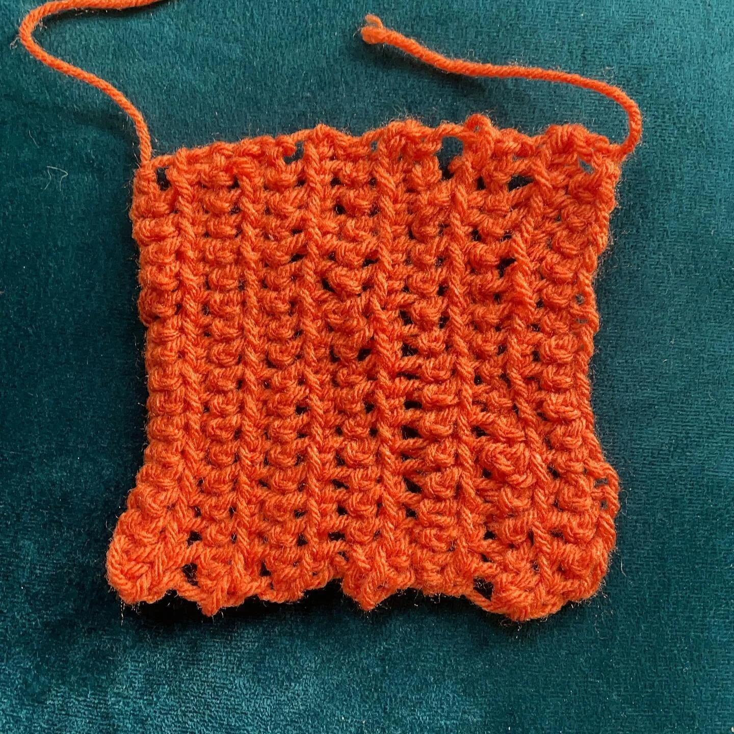 96/100 first square done! many more to go! #the100dayproject #100daysofwhoknows #crochet