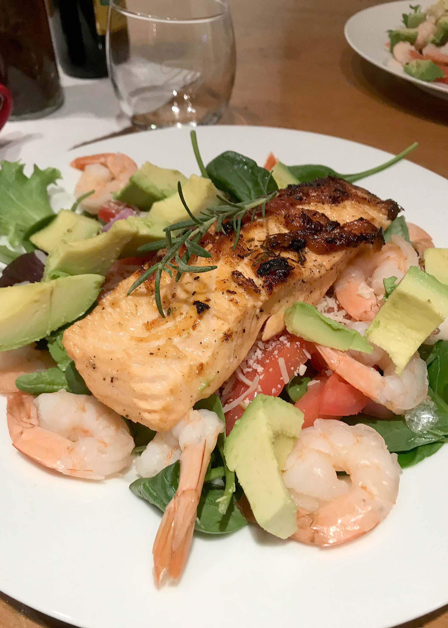 Salmon Shrimp Dinner