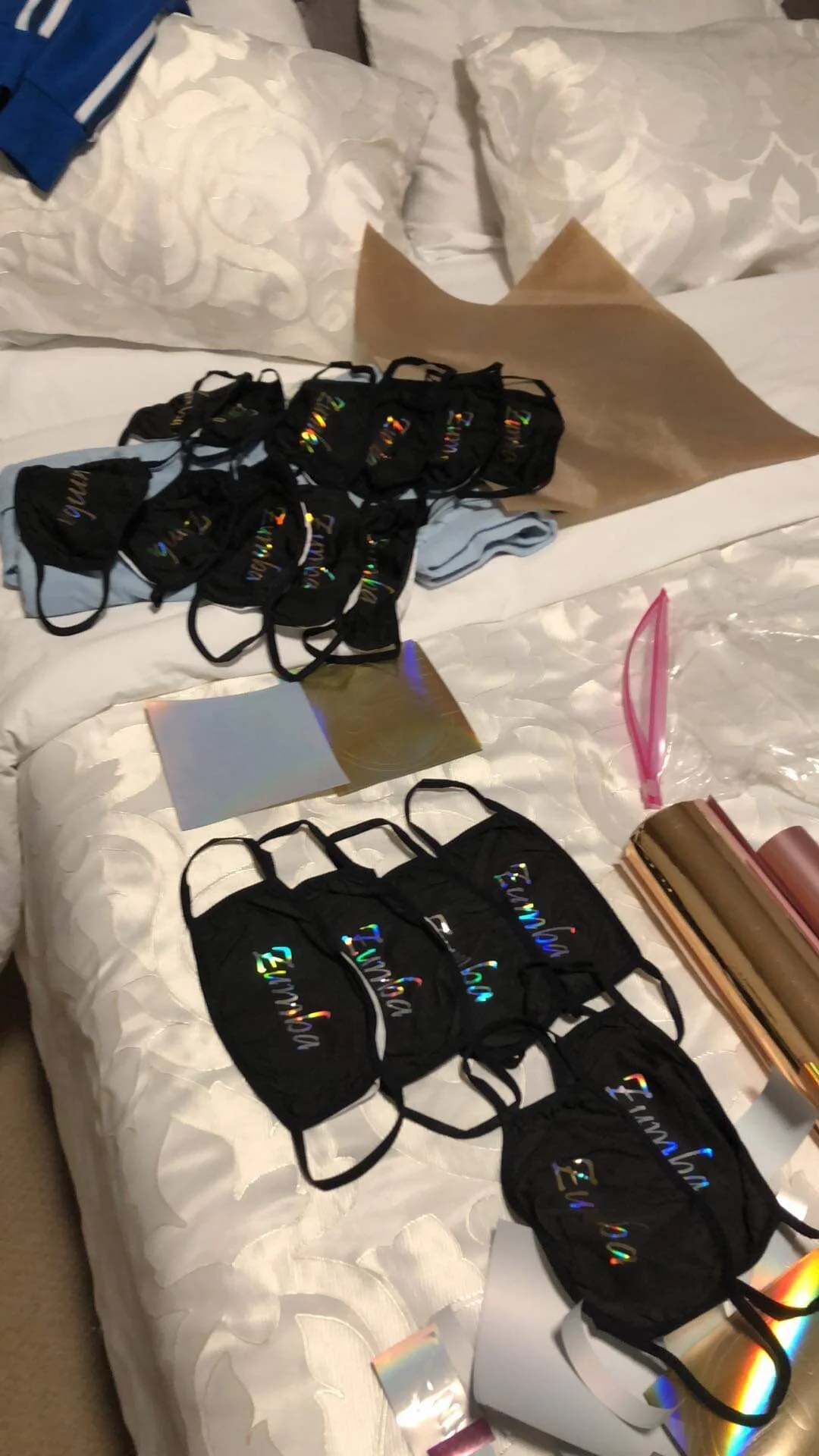 Zumba Mask-Silver on Black