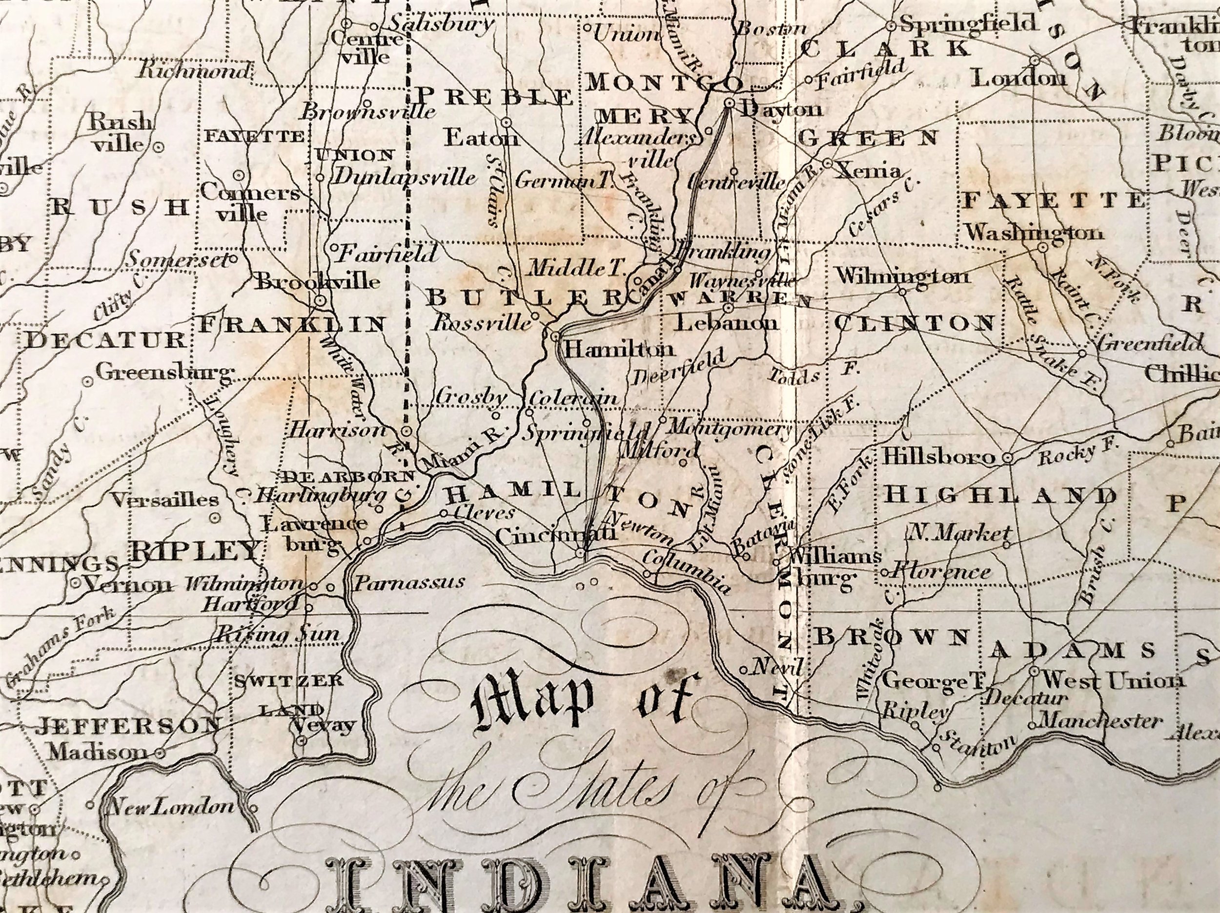 VINCENT OAK AV-GRAND AV ATLAS MAP 1884 CINCINNATI HAMILTON COUNTY OHIO MOUNT ST 