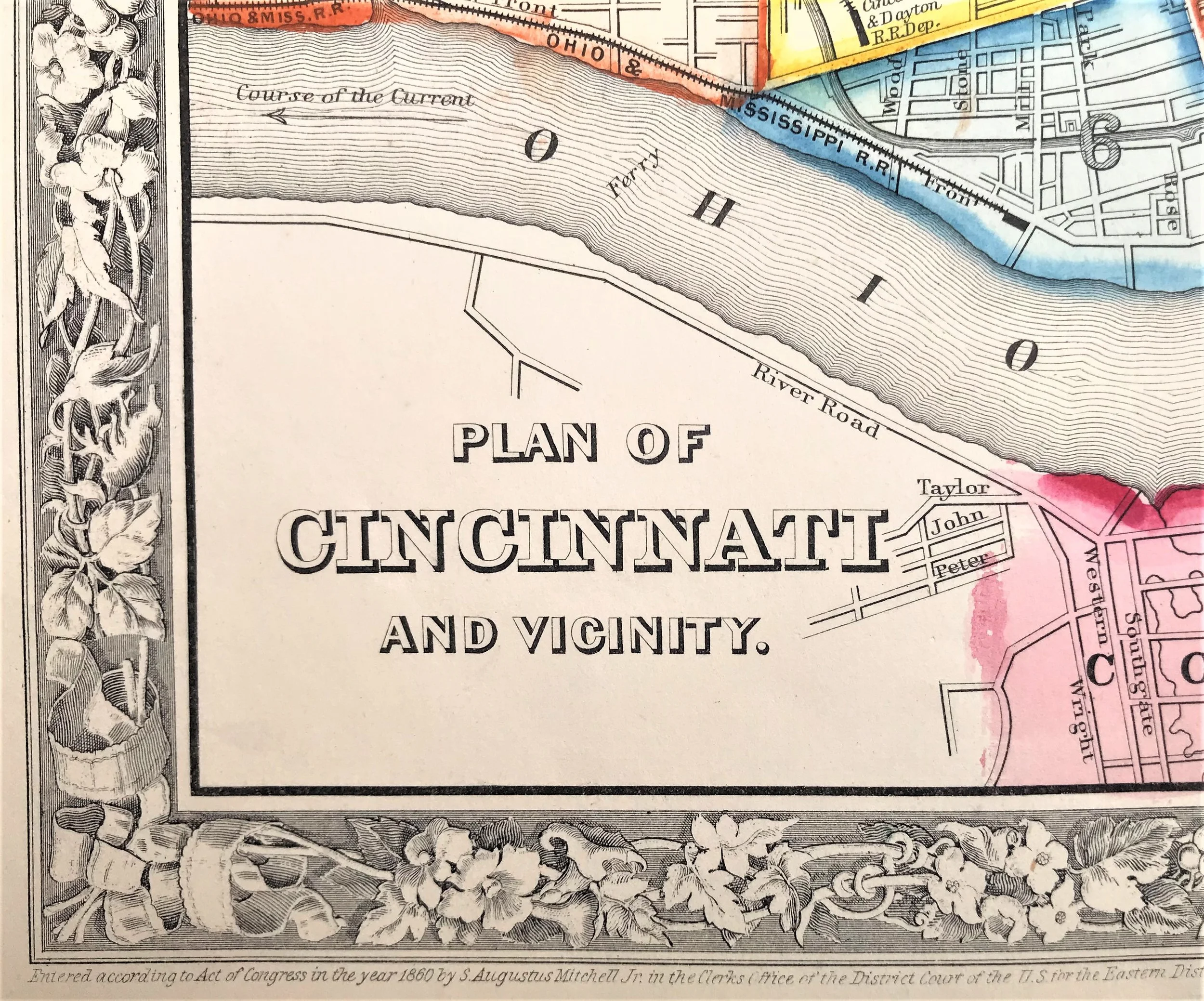 "Plan of Cincinnati and Vicinity."
