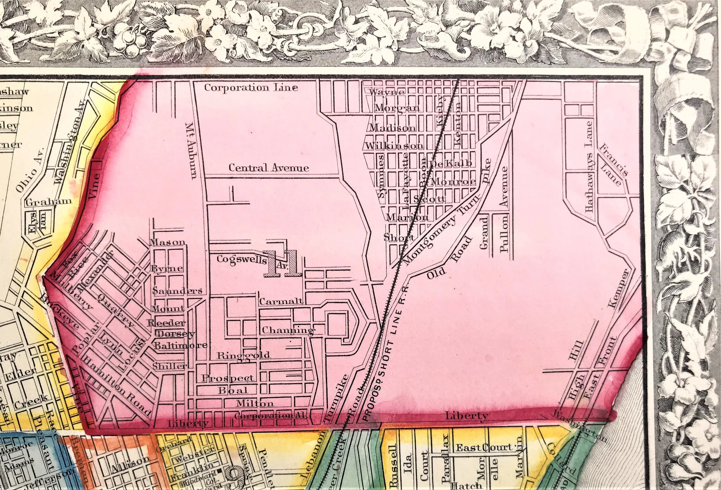 Mount Auburn labeled as the 11th ward 