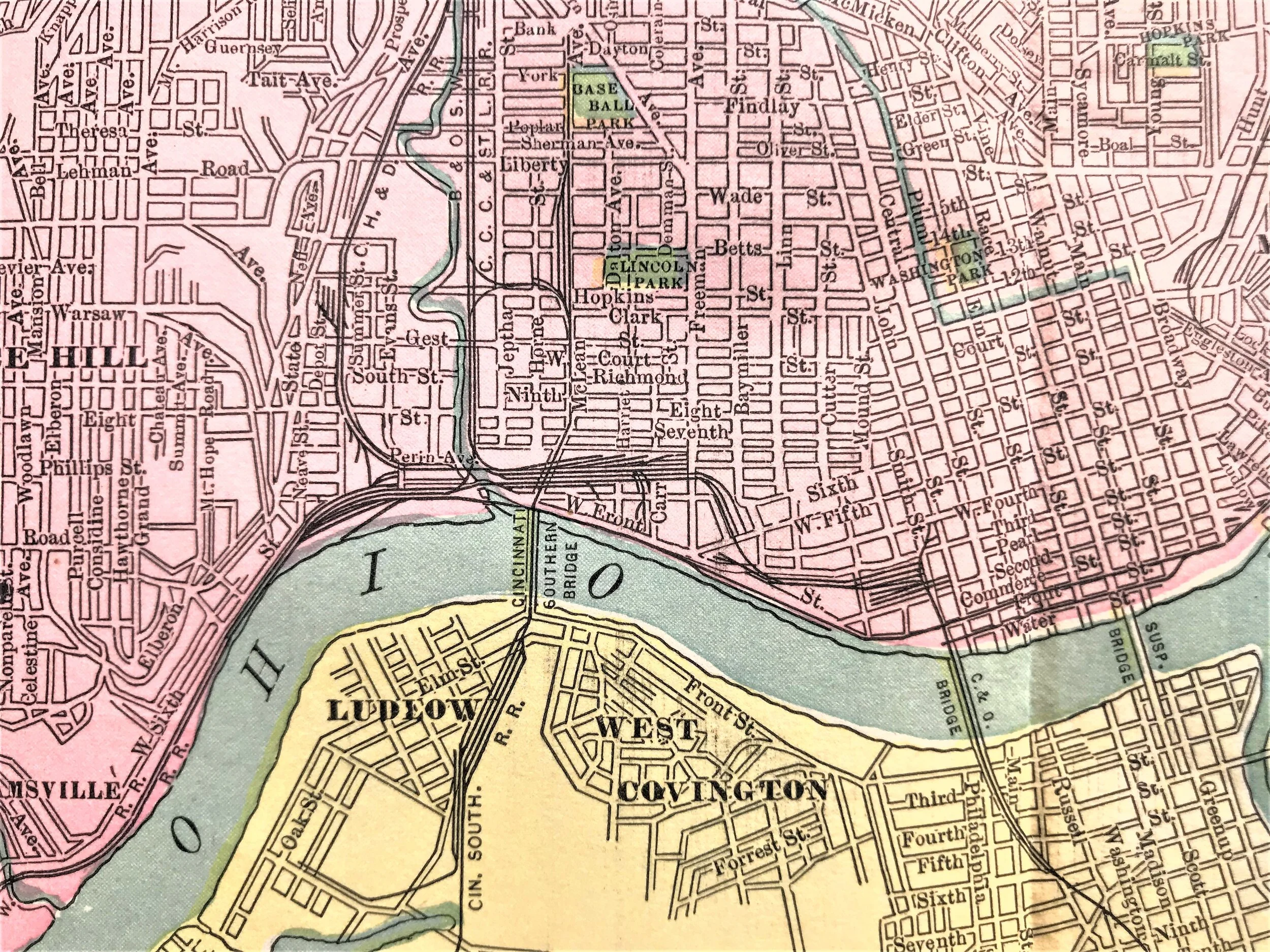 Kenyon-Barr area of Cincinnati, c. 1904