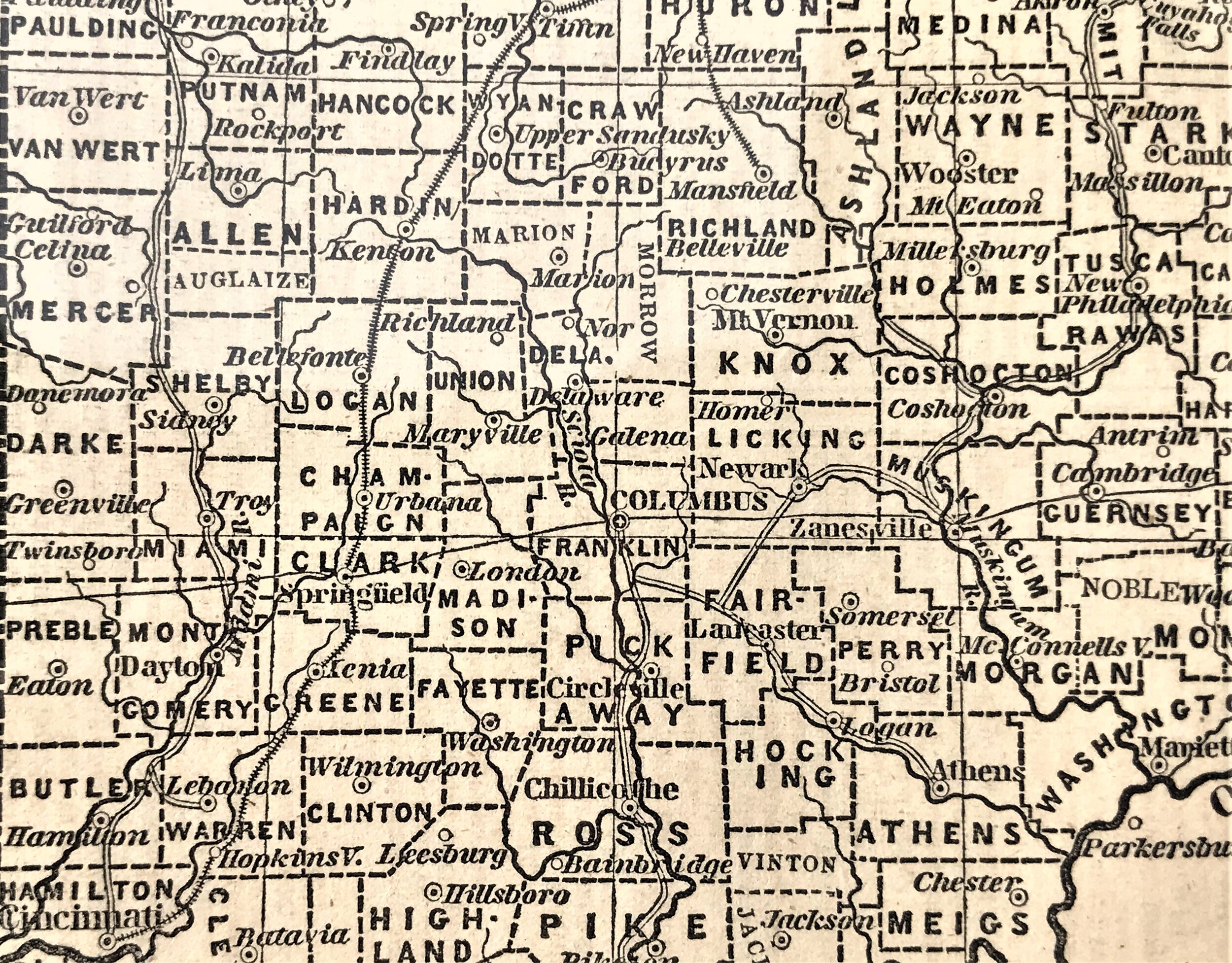  Central Ohio, c. 1854 