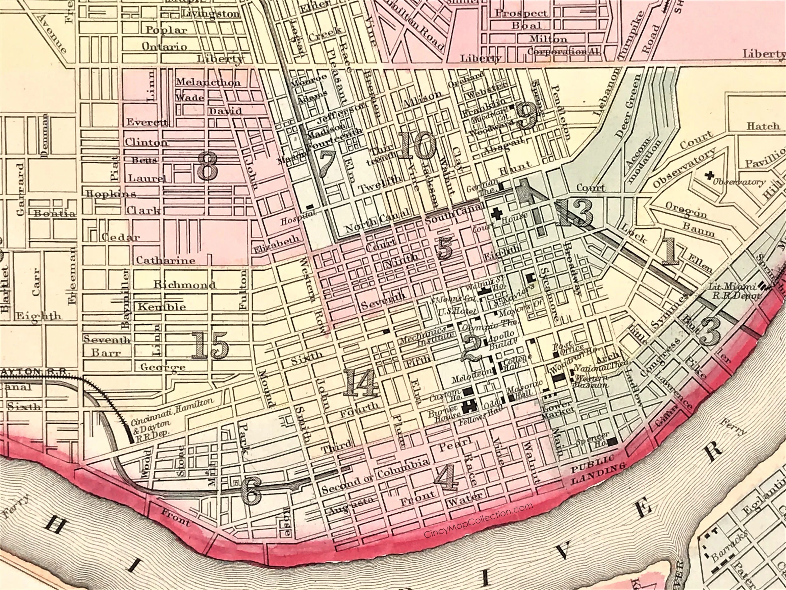  Downtown Cincinnati as it was during the Civil War era 