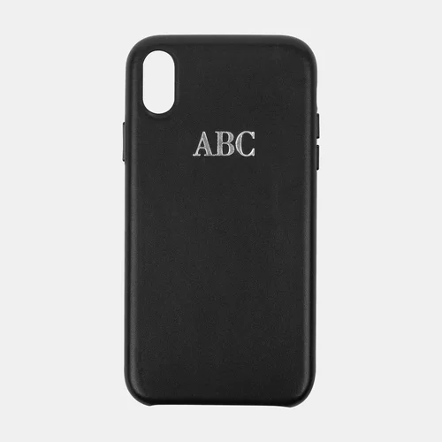 Personalized Leather iPhone XR / X / XS Series Cases - Custom Monogram - Max Valerie Constance - Personalized Leather Tech Accessories Personalized Leather iPhone XR / X / XS Series Cases - Custom Monogram - Max Valerie Constance - Personalized Leather Tech Accessories