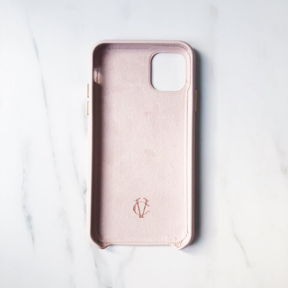 $35.65 Luxury Chain LV Leather Back Case For iPhone 11 Pro Max - Pink