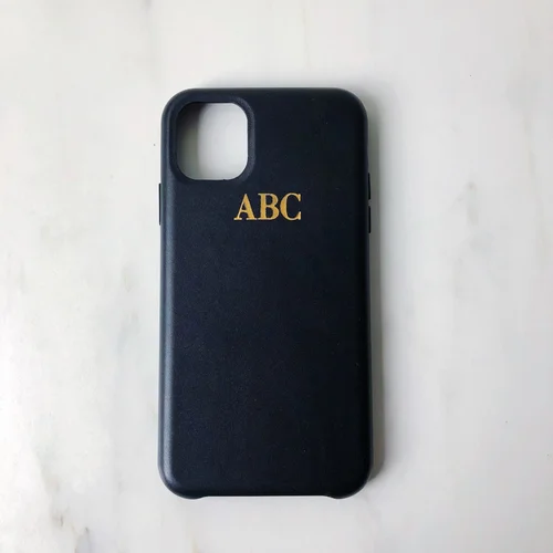 Personalized Leather iPhone 11 Series Cases - Custom Monogram - Pro Max   Valerie Constance - Personalized Leather Tech Accessories
